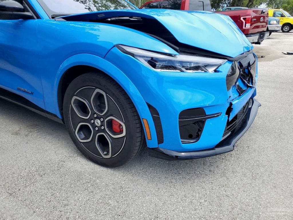 Tamiami Collision Mustang Repair before 3